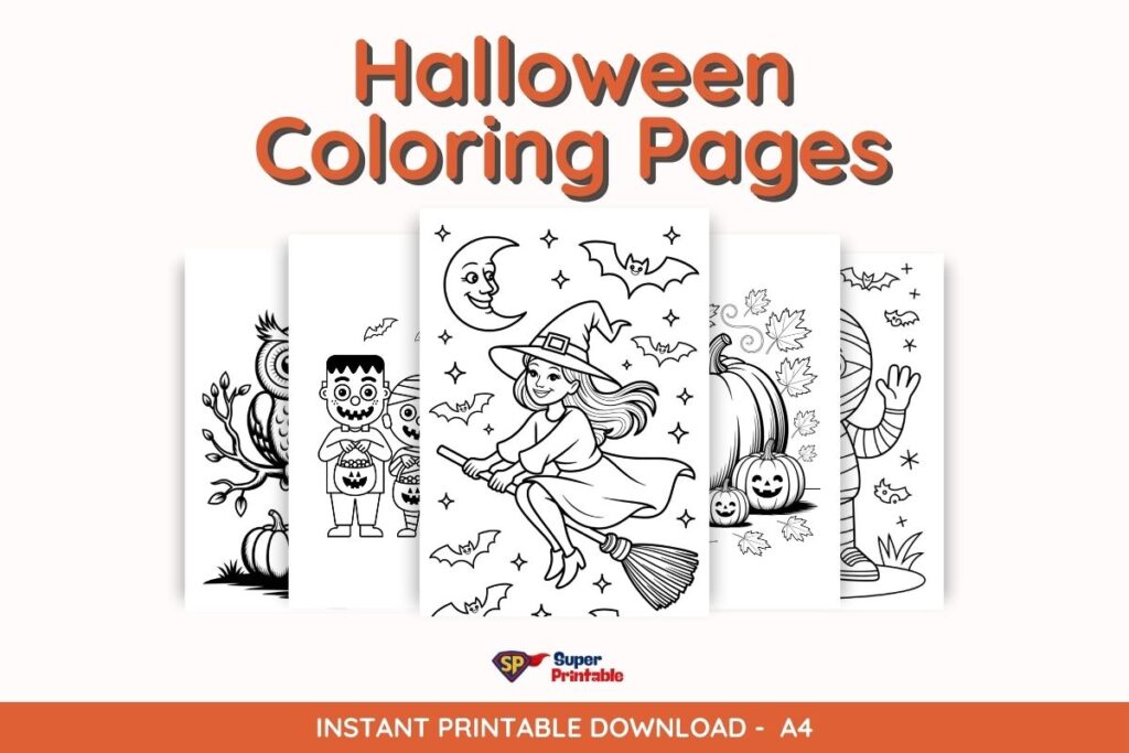 70+ Halloween Coloring Pages | Free PDF Printables - SuperPrintable