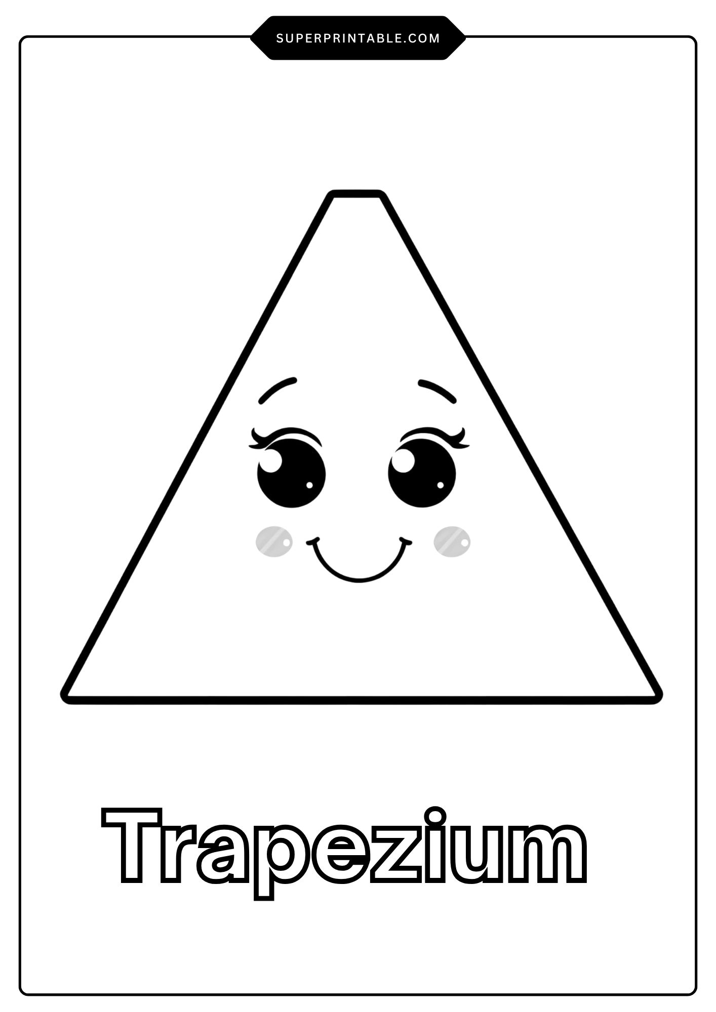 Basic Shapes Coloring Pages For Kids | Free PDF Printables