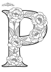 Floral Alphabet Coloring Pages | Free PDF Printables