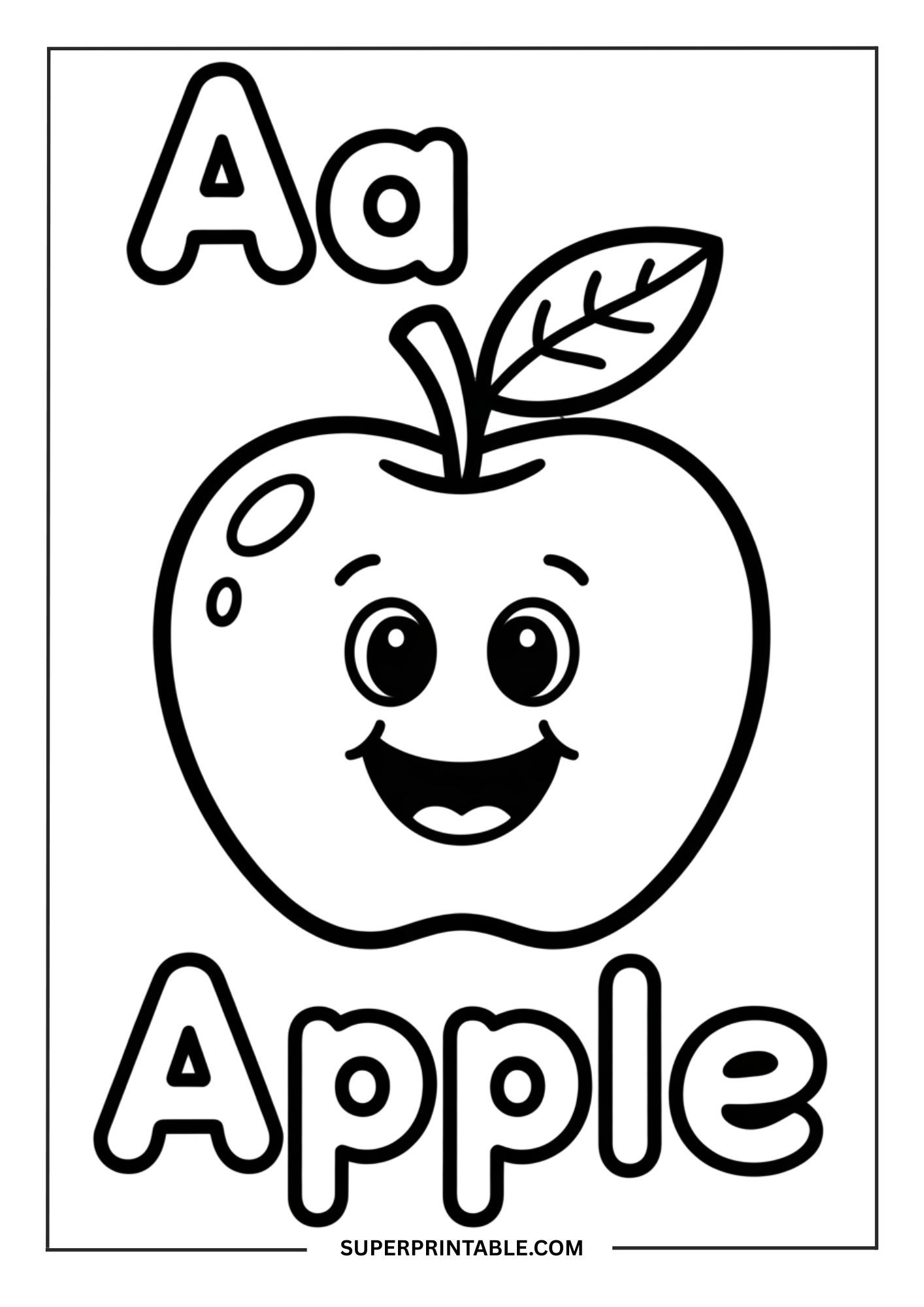 Printable Alphabet Coloring Pages (A to Z) | Free PDF Printables ...