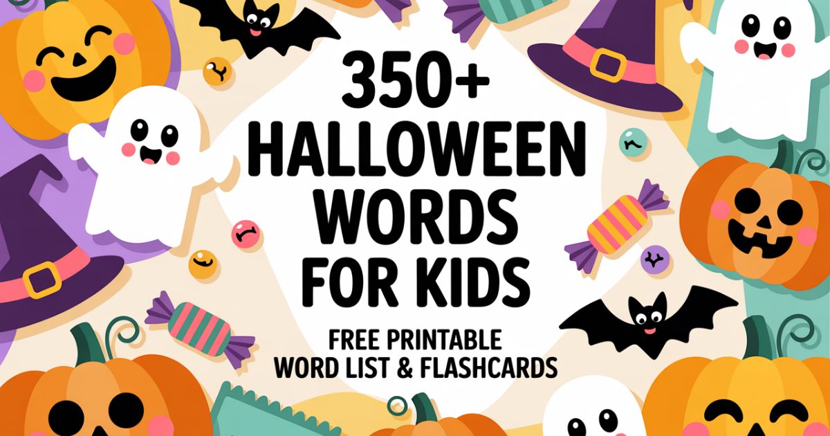 350+ Halloween Words for Kids