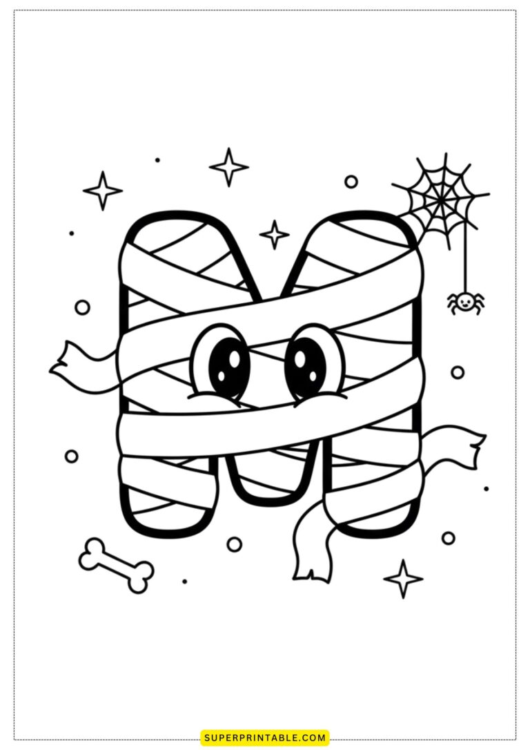 Halloween Alphabet Coloring Pages | Free PDF Printables