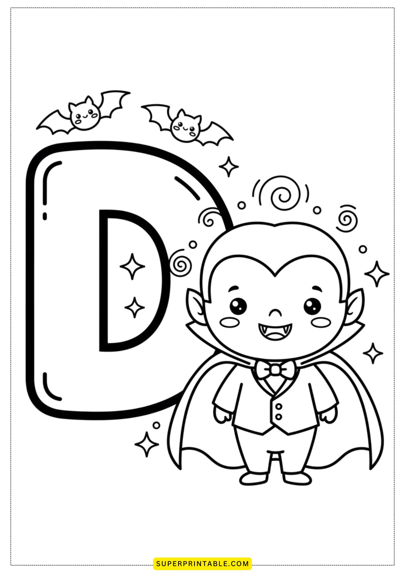 Halloween Alphabet Coloring Pages | Free PDF Printables