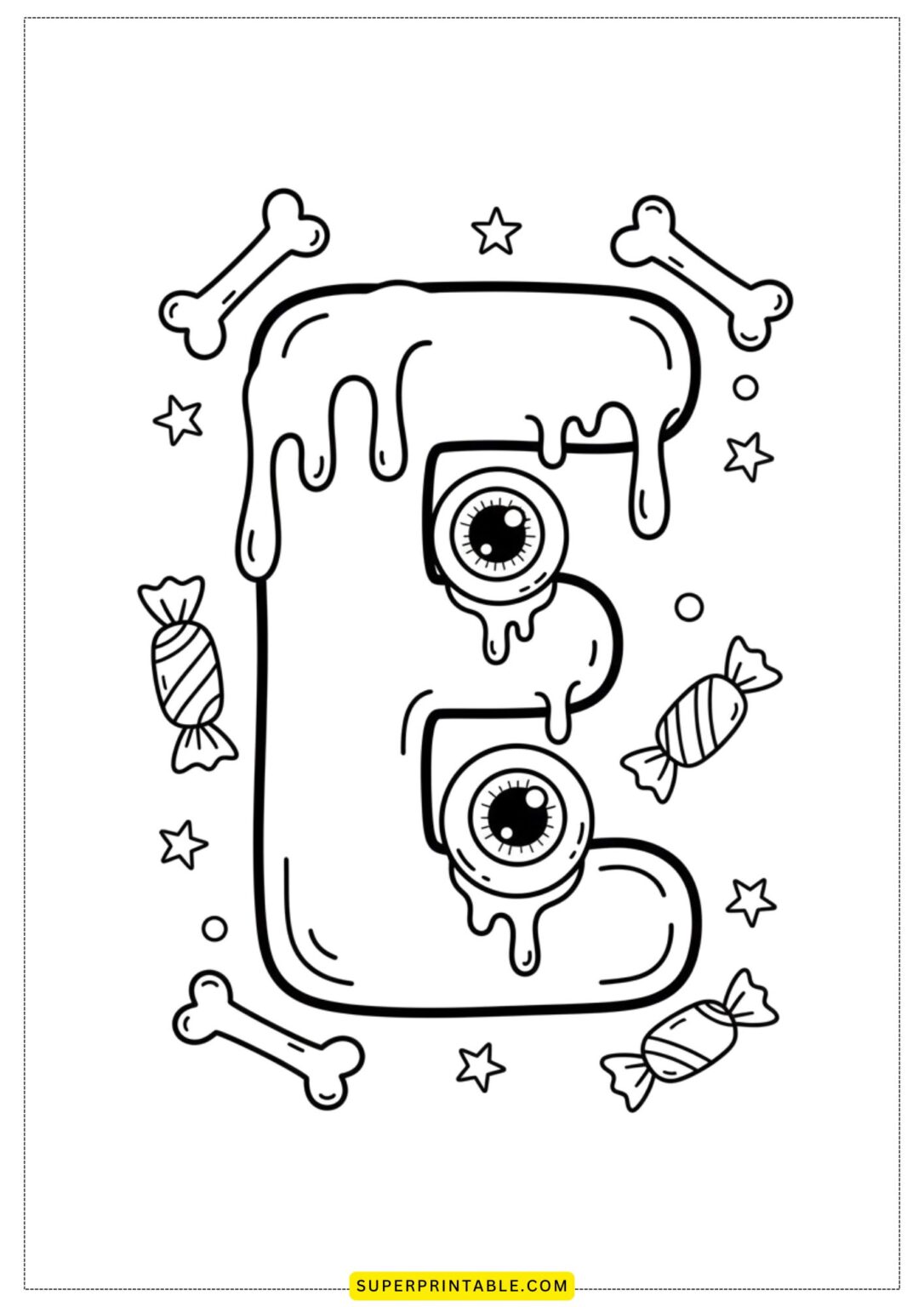 Halloween Alphabet Coloring Pages | Free PDF Printables