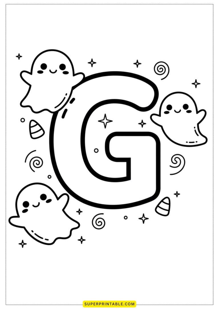 Halloween Alphabet Coloring Pages | Free PDF Printables