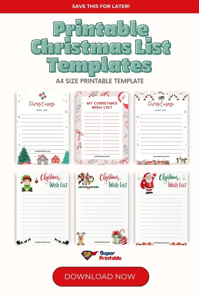 15 Free Printable Christmas List | Free PDF Printables
