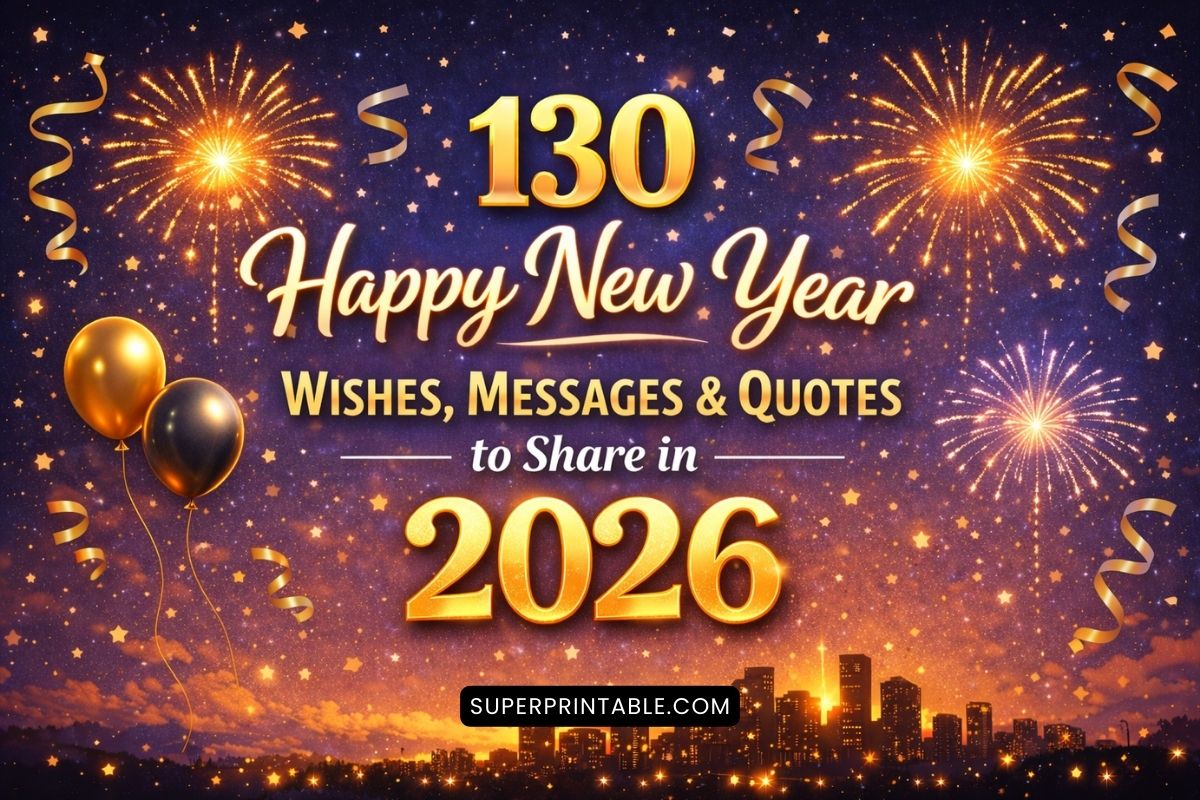 130 Happy New Year Wishes, Messages & Quotes to Share in 2026