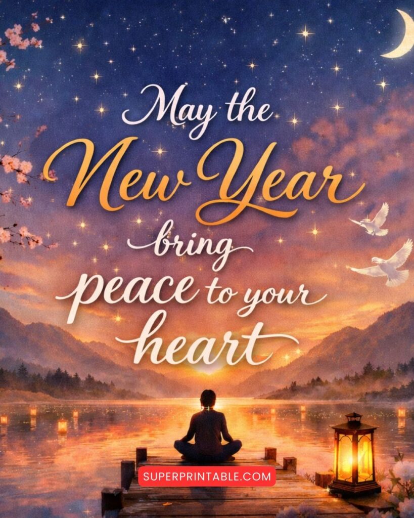 May the New Year bring peace to your heart