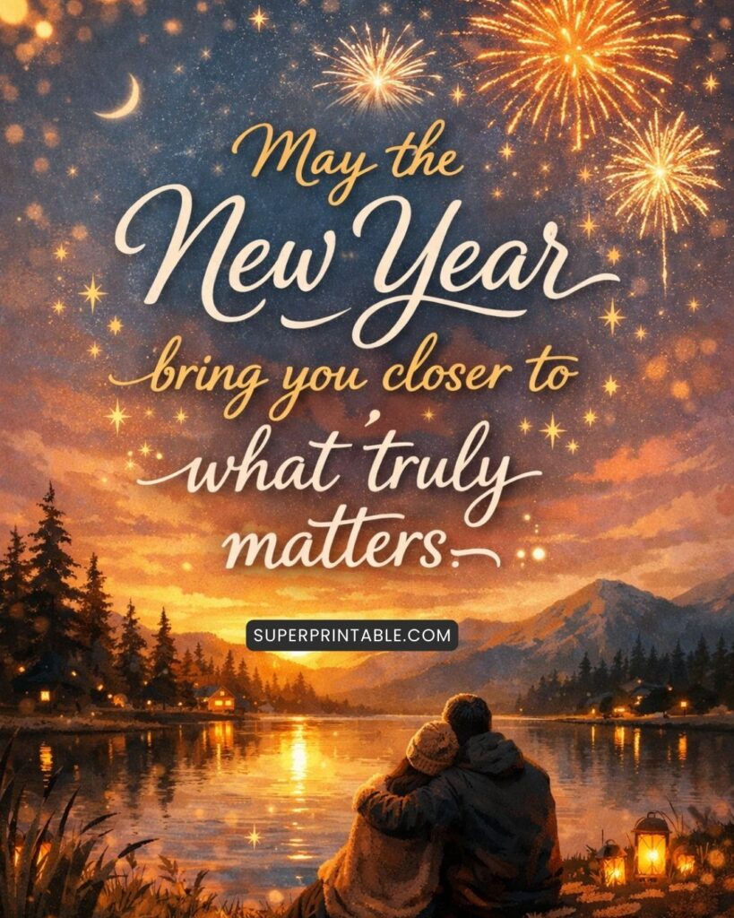 May the New Year bring you closer to what truly matters