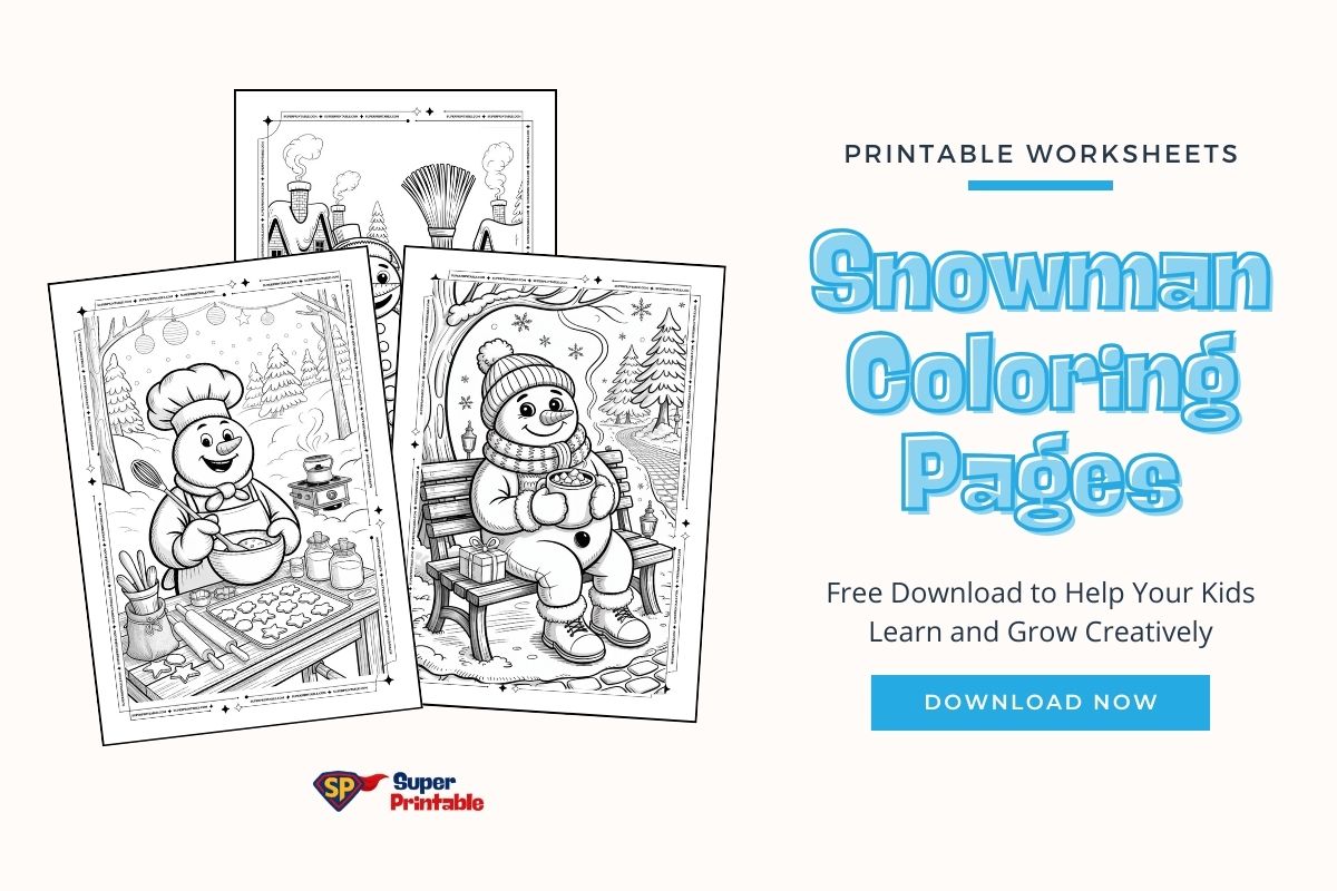 60+ Snowman Coloring Pages