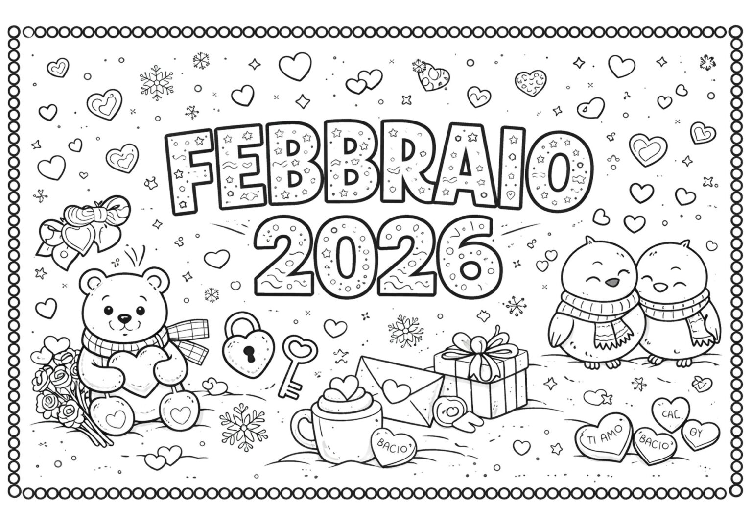 2026 Months of the Year Coloring Pages — Free PDF (English, Italian ...
