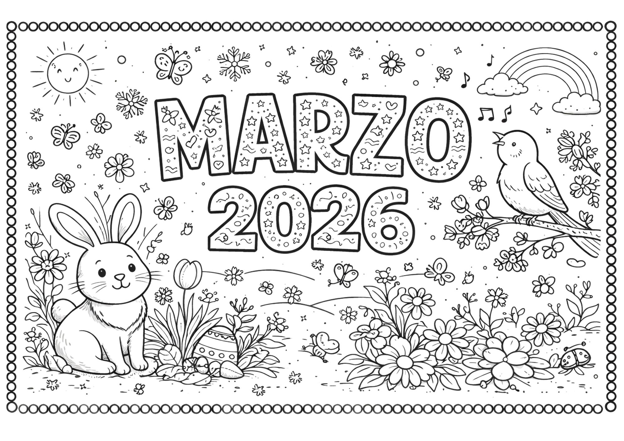 2026 Months of the Year Coloring Pages — Free PDF (English, Italian ...