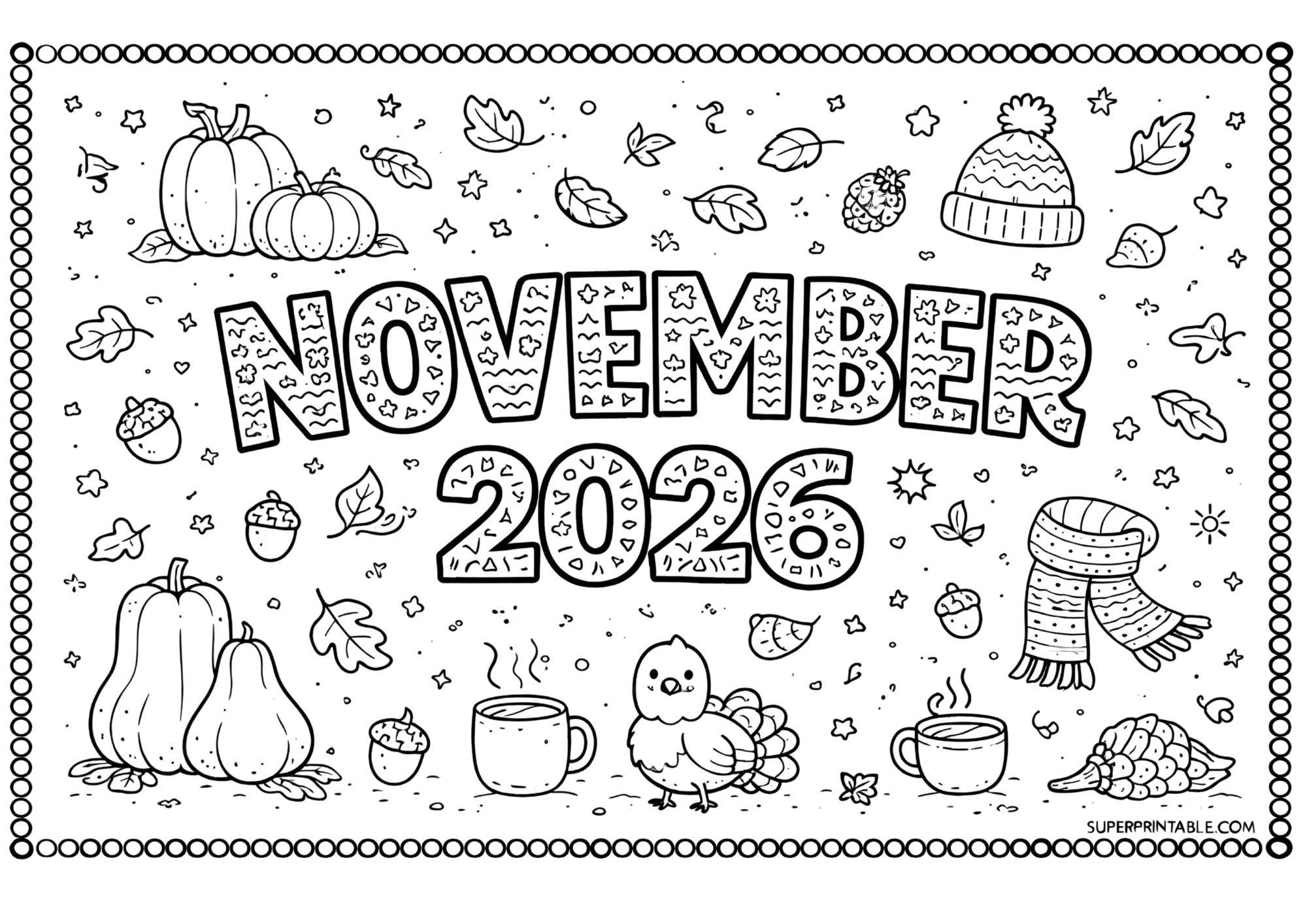 2026 Months of the Year Coloring Pages — Free PDF (English, Italian ...