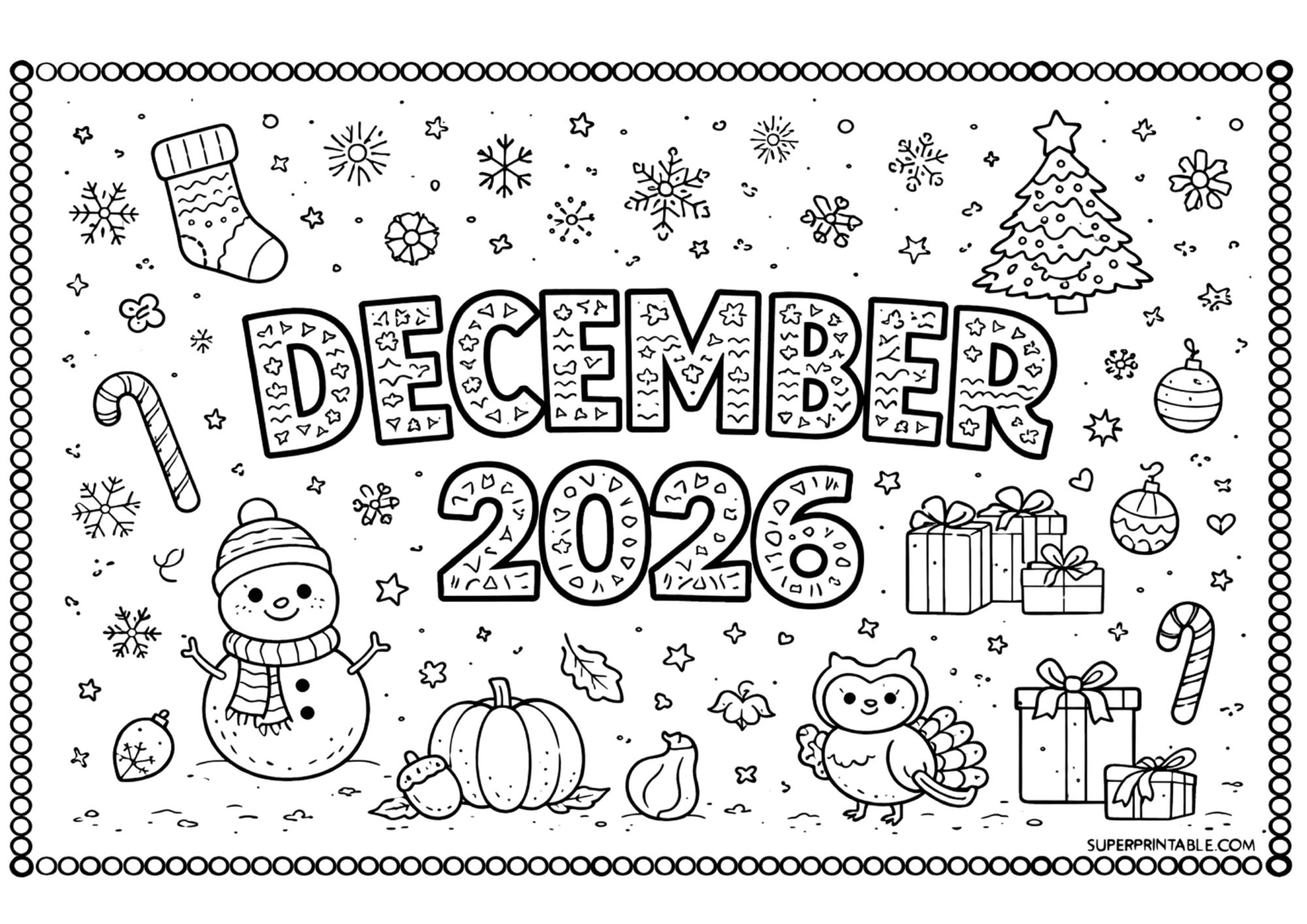 2026 Months of the Year Coloring Pages — Free PDF (English, Italian ...