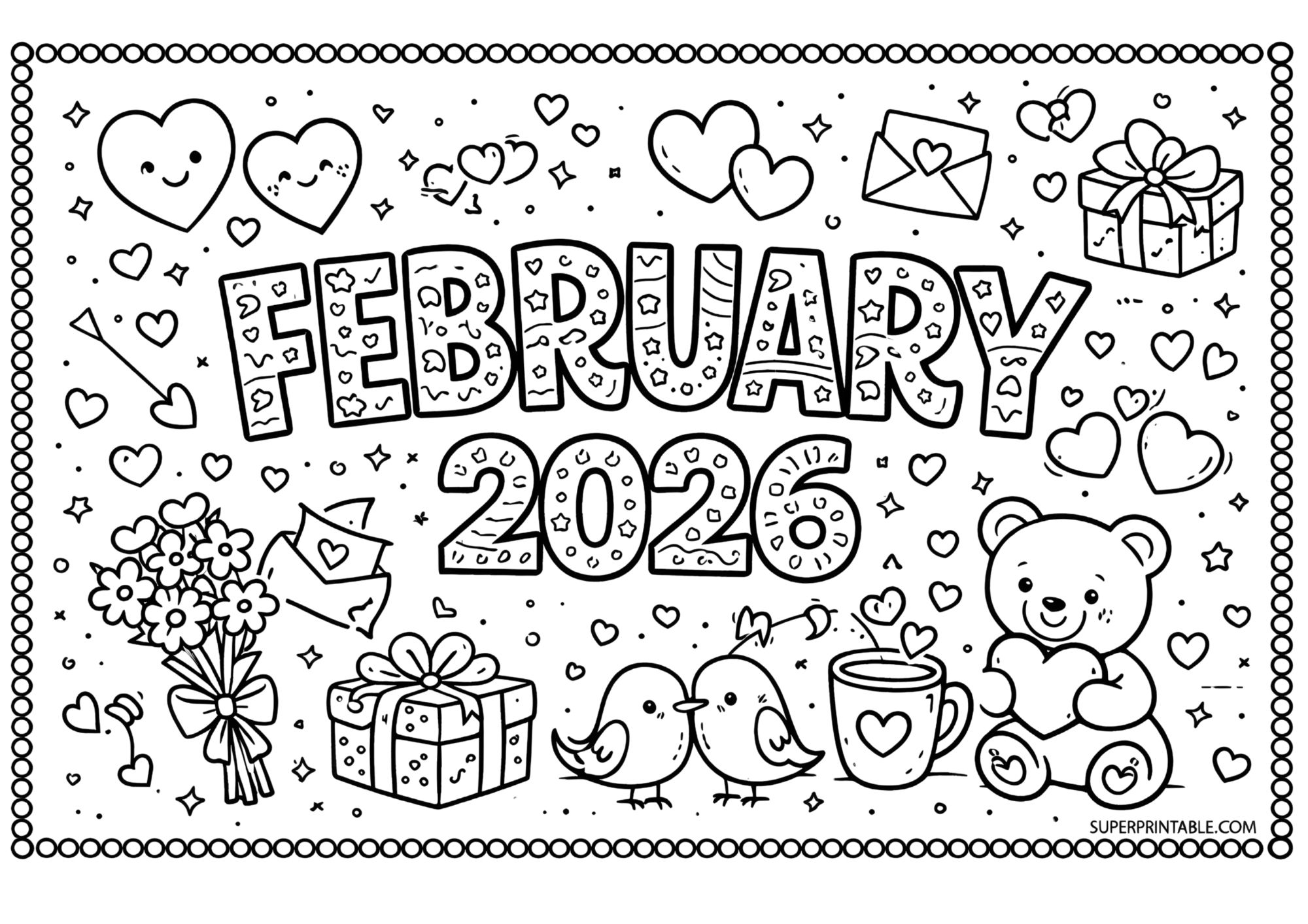2026 Months of the Year Coloring Pages — Free PDF (English, Italian ...