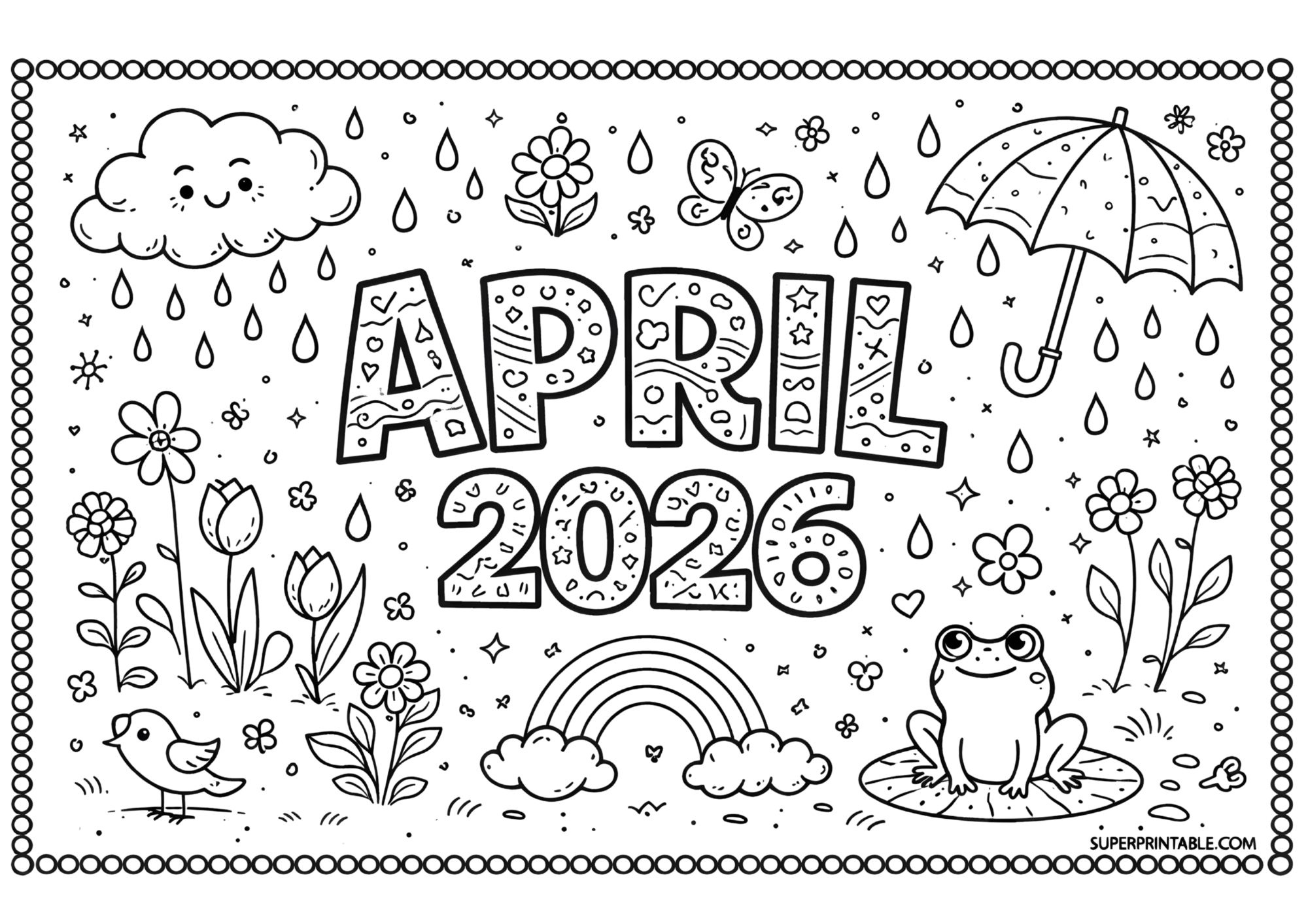 2026 Months of the Year Coloring Pages — Free PDF (English, Italian ...