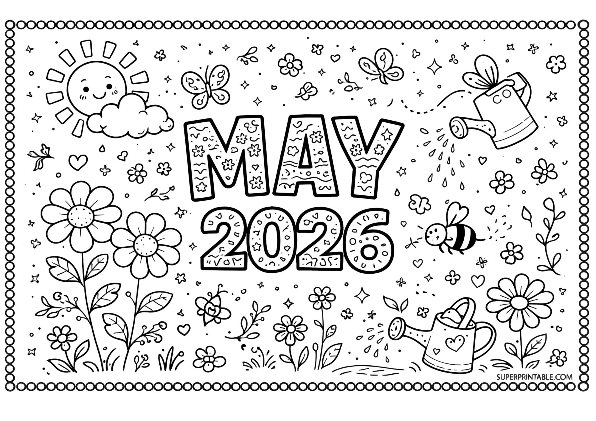 2026 Months of the Year Coloring Pages — Free PDF (English, Italian ...