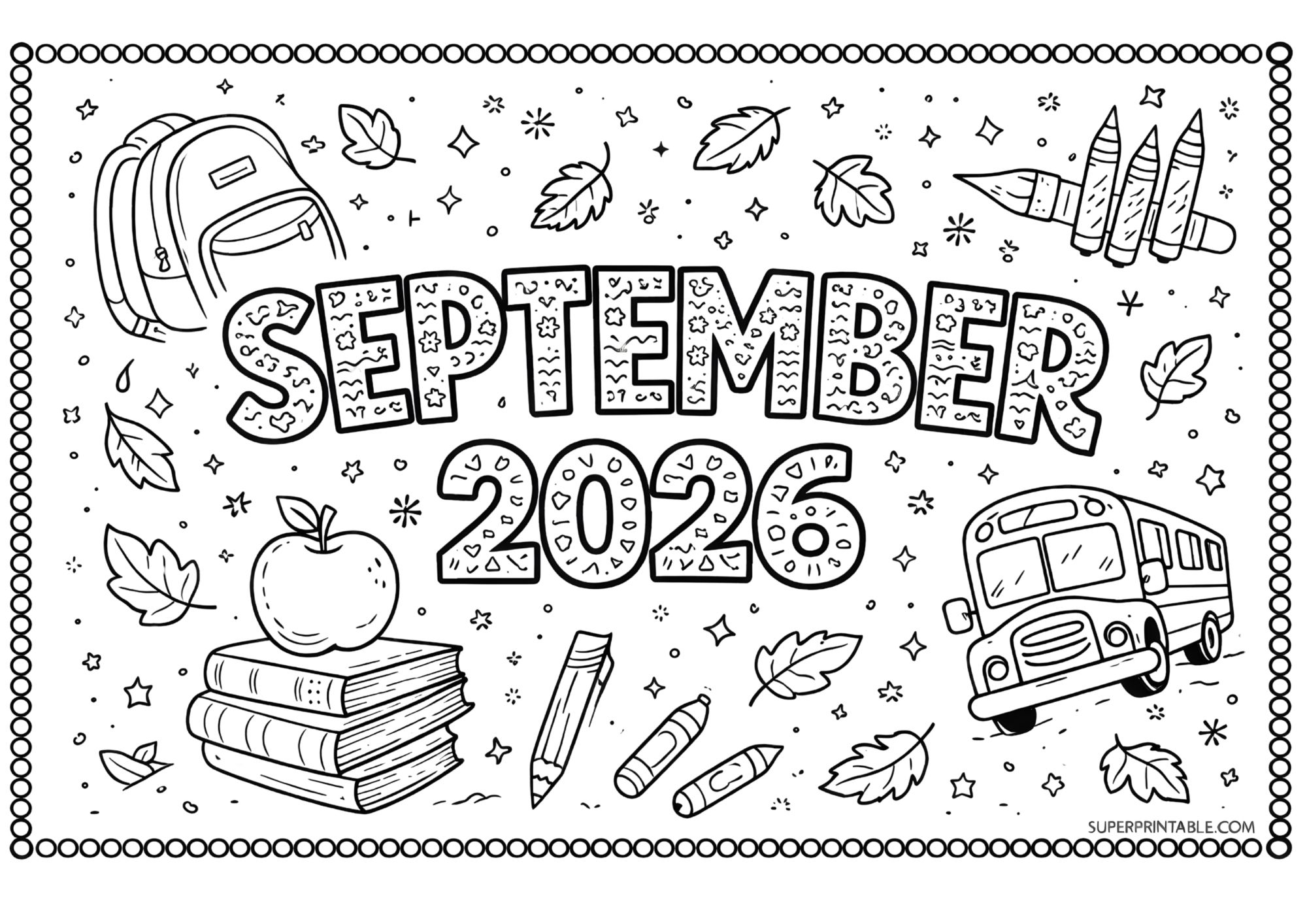 2026 Months of the Year Coloring Pages — Free PDF (English, Italian ...
