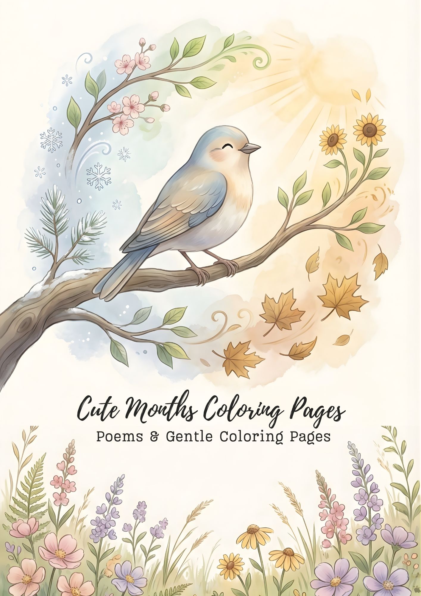 Poems & Gentle Months Coloring Pages 1