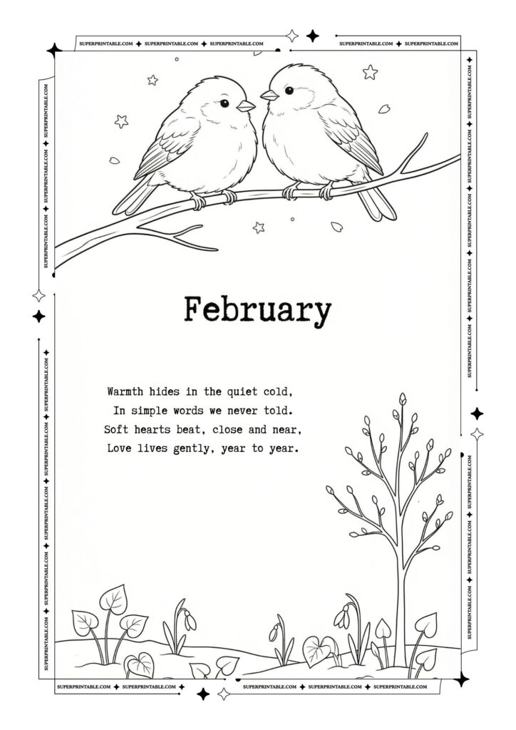 Poems & Gentle Months Coloring Pages 3