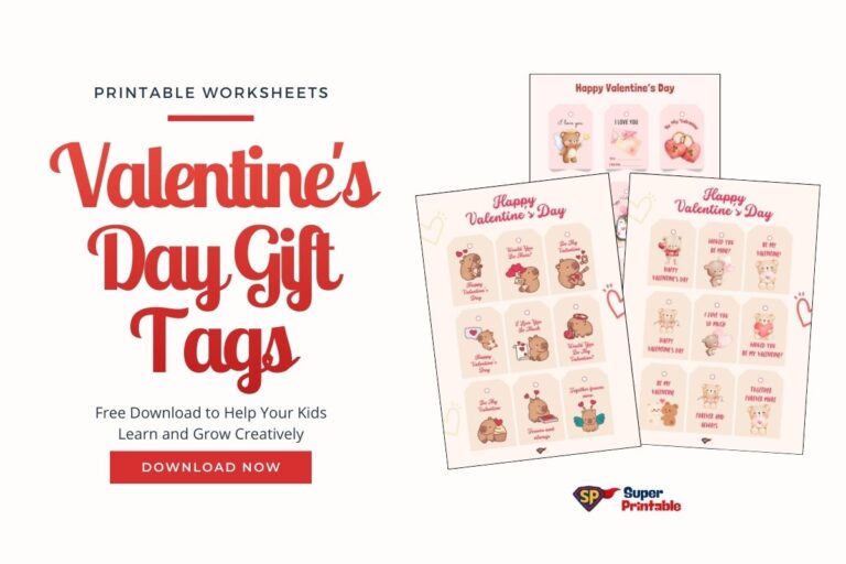 Valentine's Day Gift Tags (Free PDF Printables)