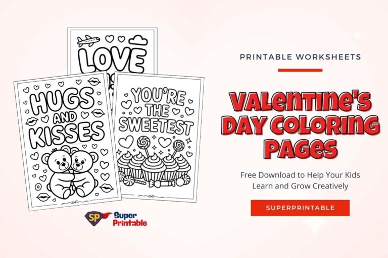 25+ Valentine's Day Coloring Pages for Kids (Free PDF Printables)