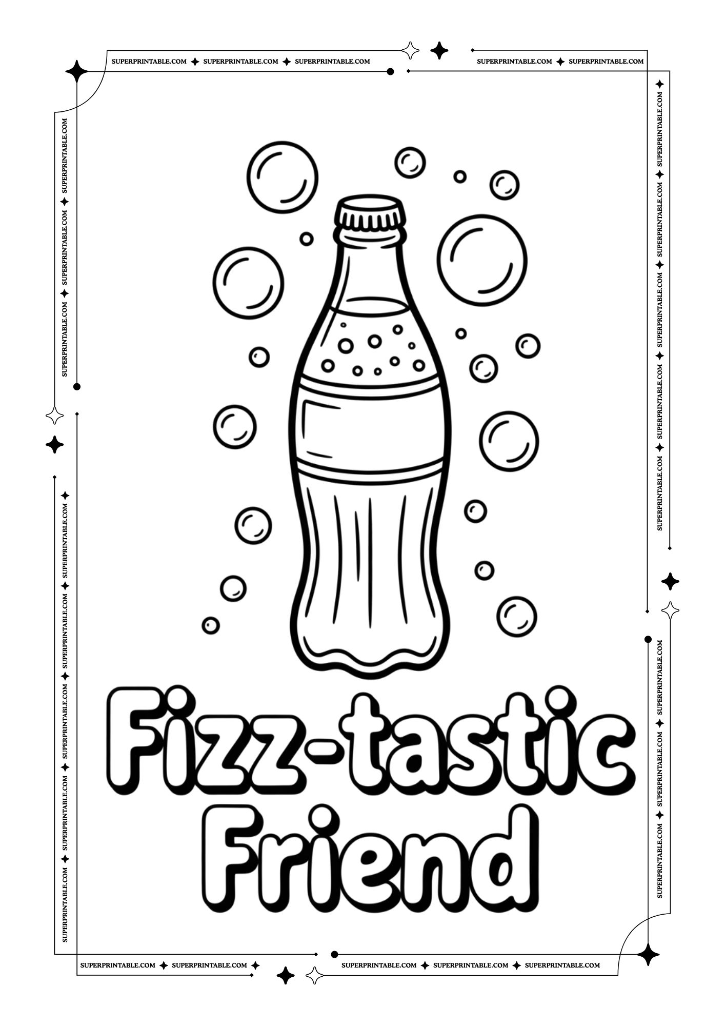 Ice Cream & Soda Valentines Puns Coloring Pages 6