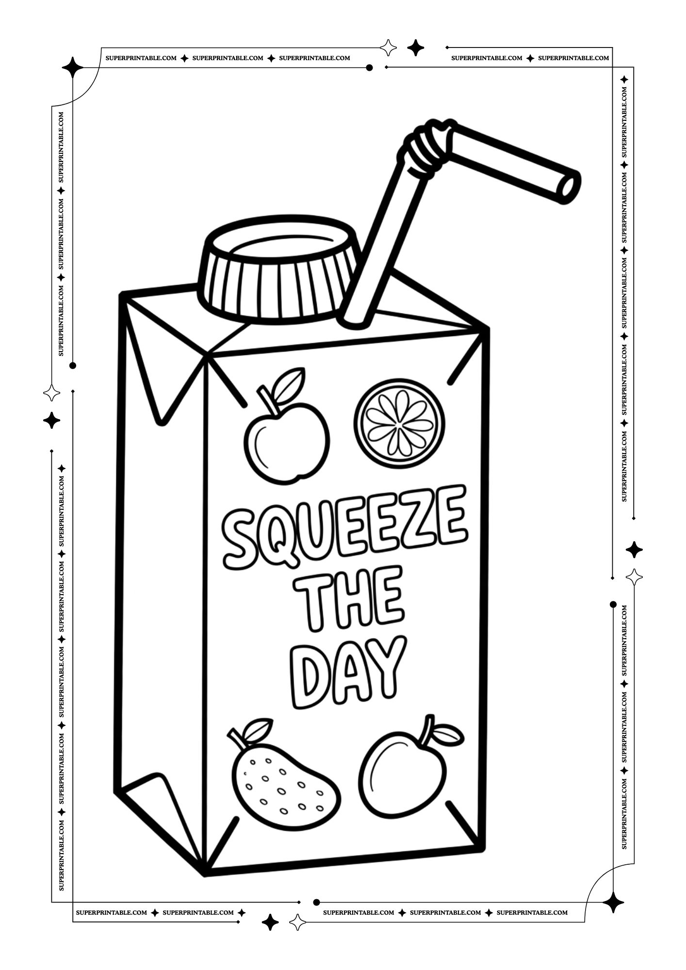Ice Cream & Soda Valentines Puns Coloring Pages 7