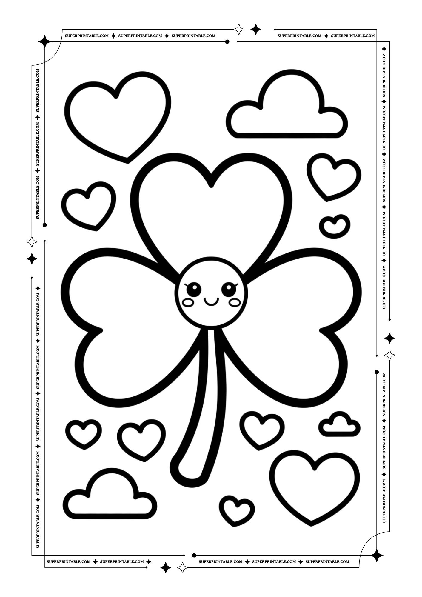 15+ Shamrock Coloring Pages (Free PDF Printables) - SuperPrintable