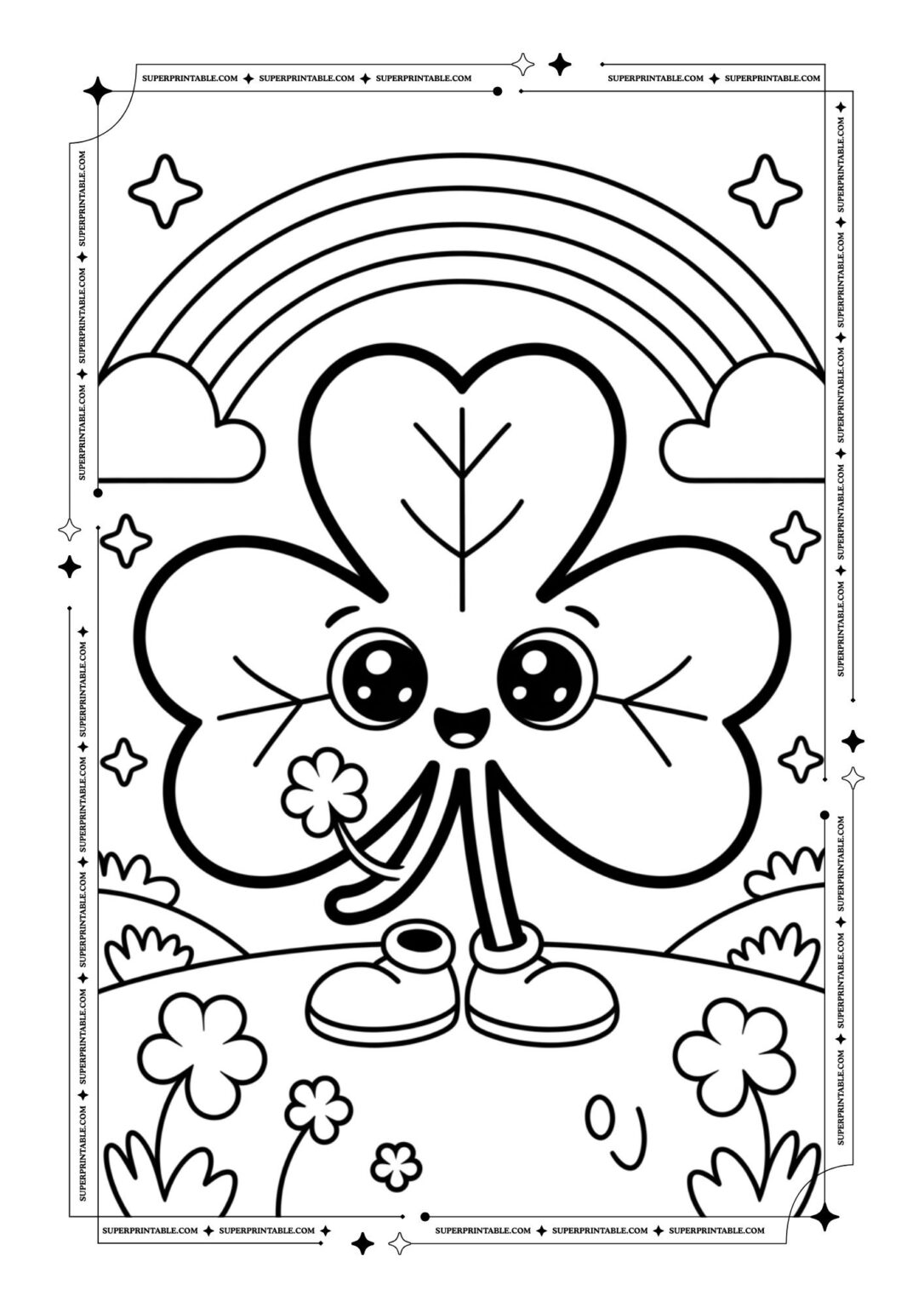 15+ Shamrock Coloring Pages (Free PDF Printables) - SuperPrintable