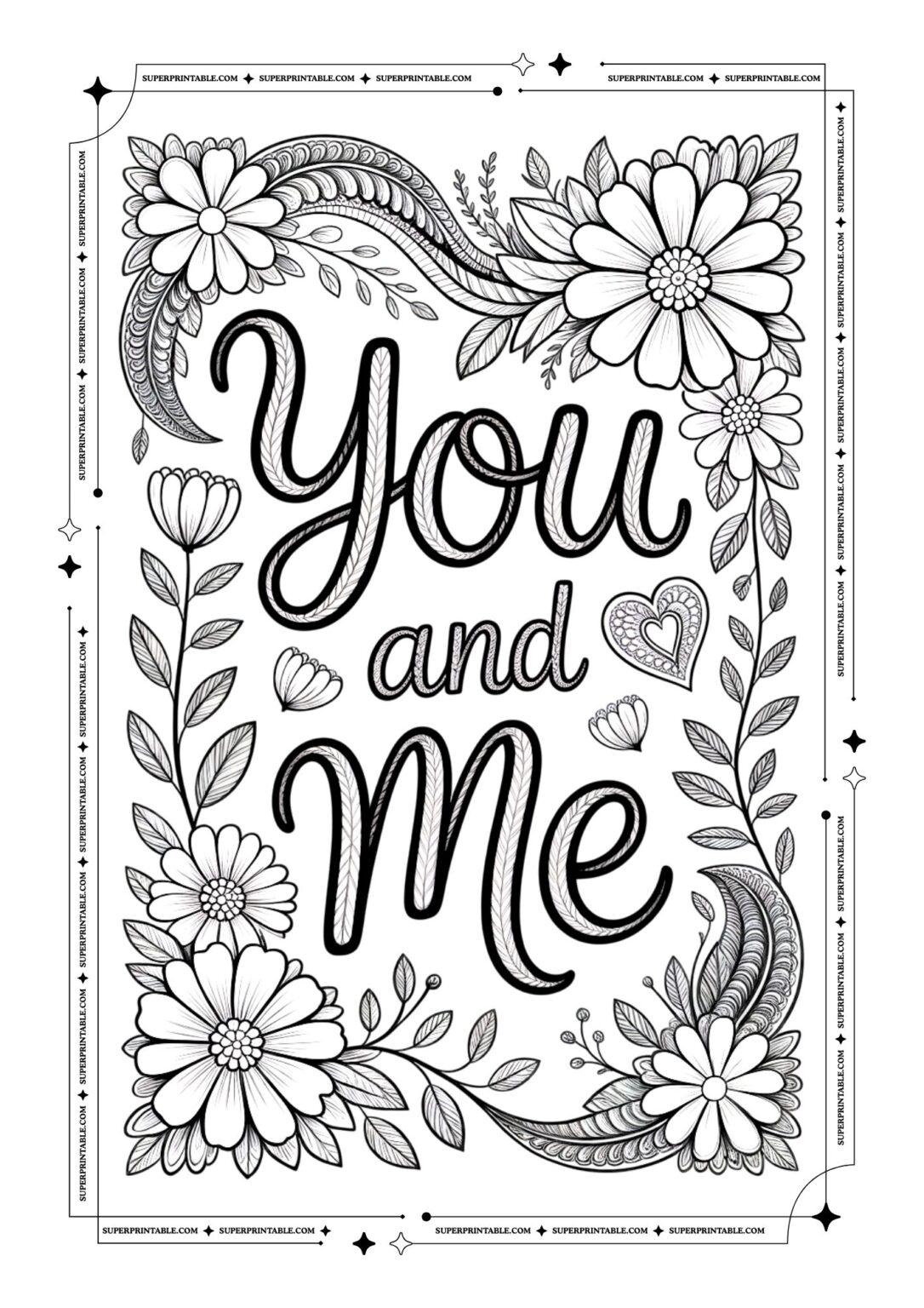 35 Valentines Day Coloring Pages For Adults (Free PDF Printables)
