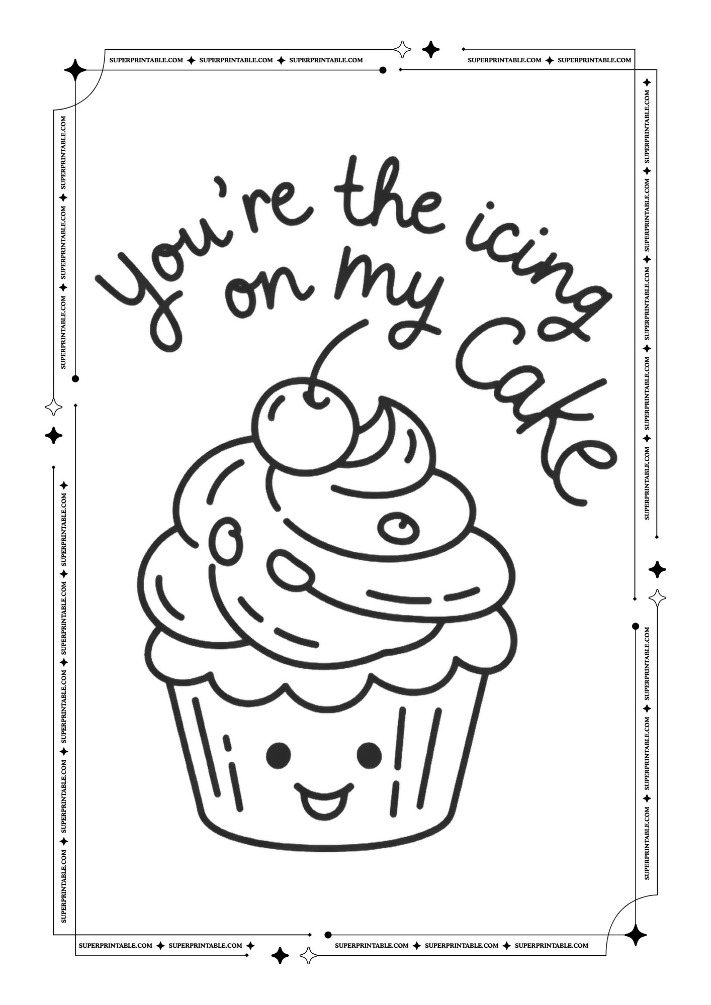 Valentines Food Puns Coloring Pages 1