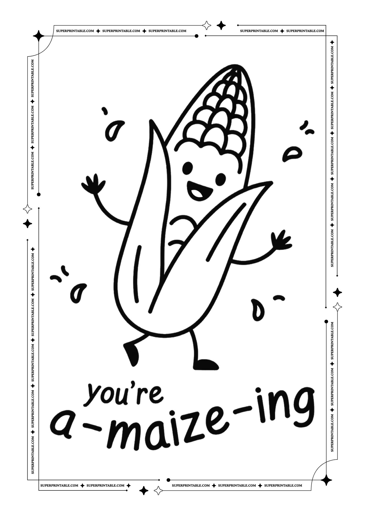Valentines Food Puns Coloring Pages 3