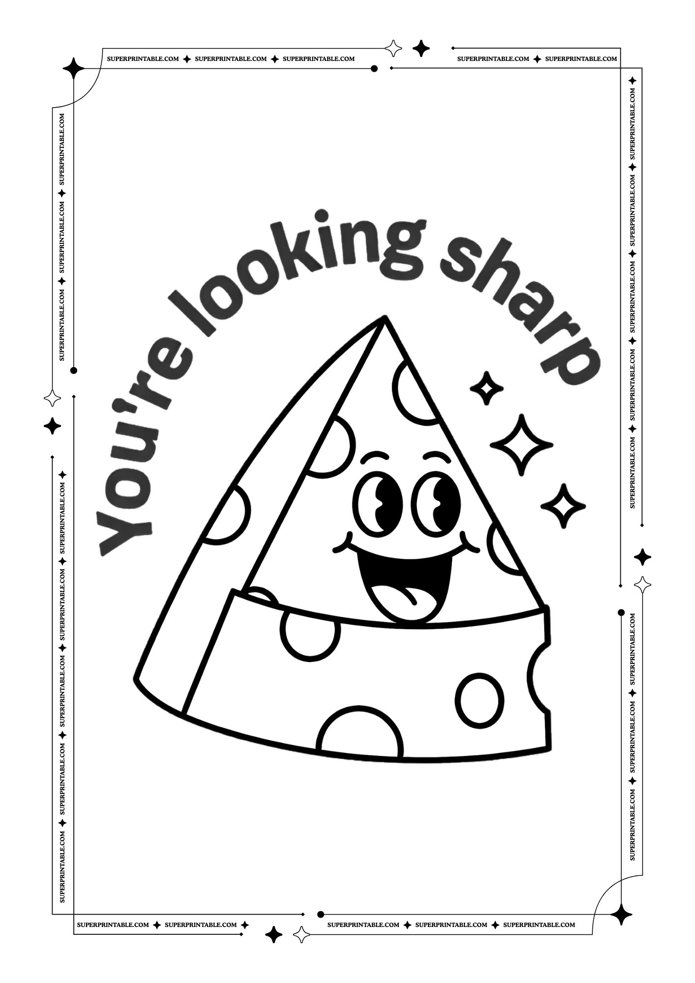 Valentines Food Puns Coloring Pages 5