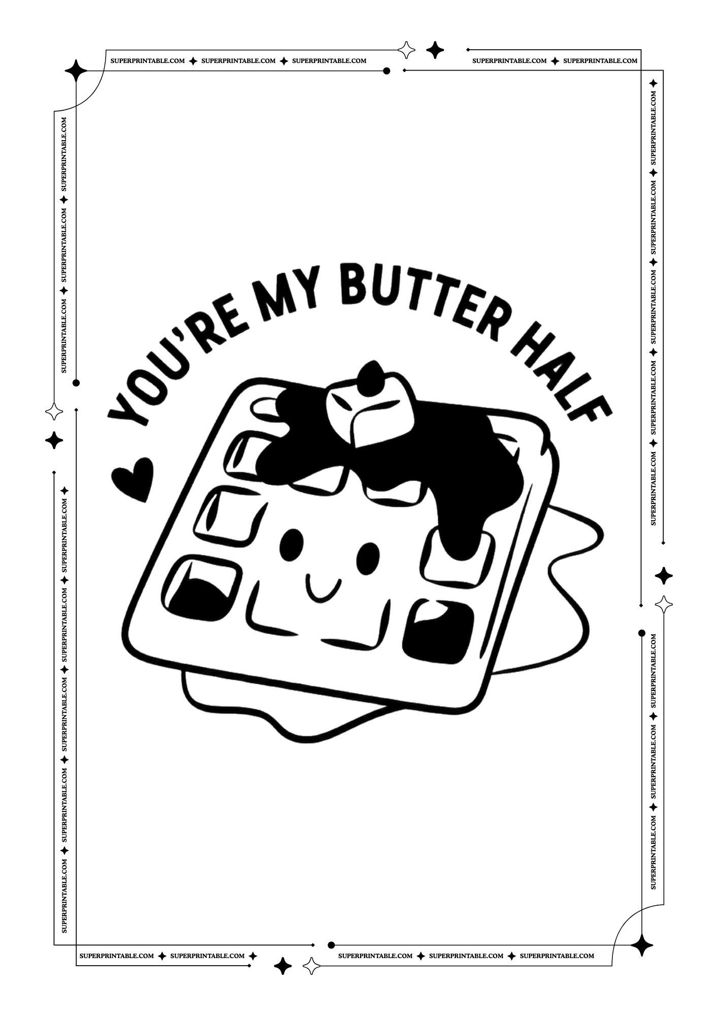 Valentines Food Puns Coloring Pages 6