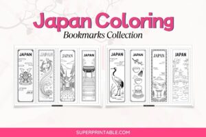 15+ Japan Coloring Bookmarks (Free PDF Printables)