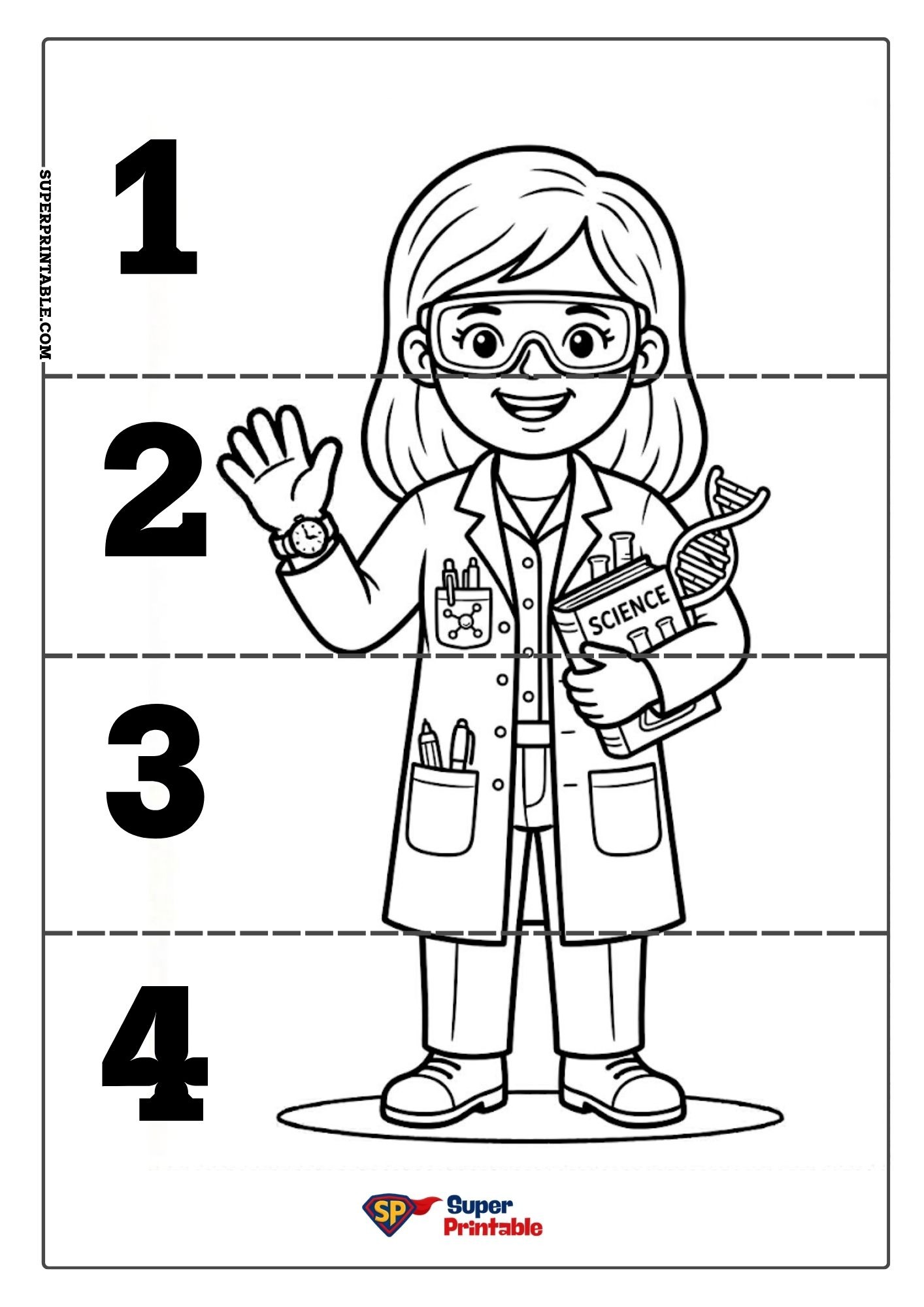 Community Helpers Sequencing Puzzle 1