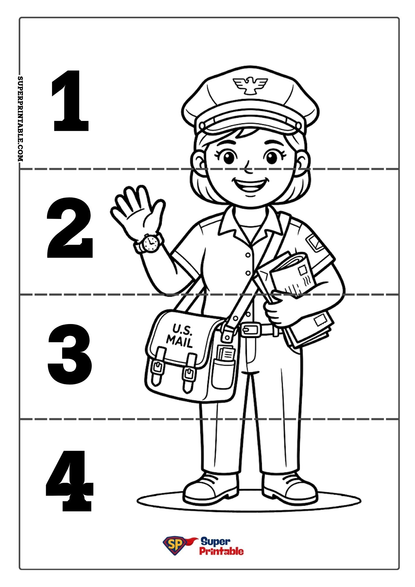 Community Helpers Sequencing Puzzle 2