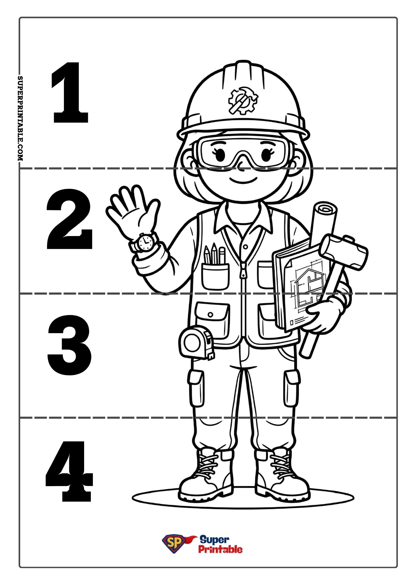 Community Helpers Sequencing Puzzle 5