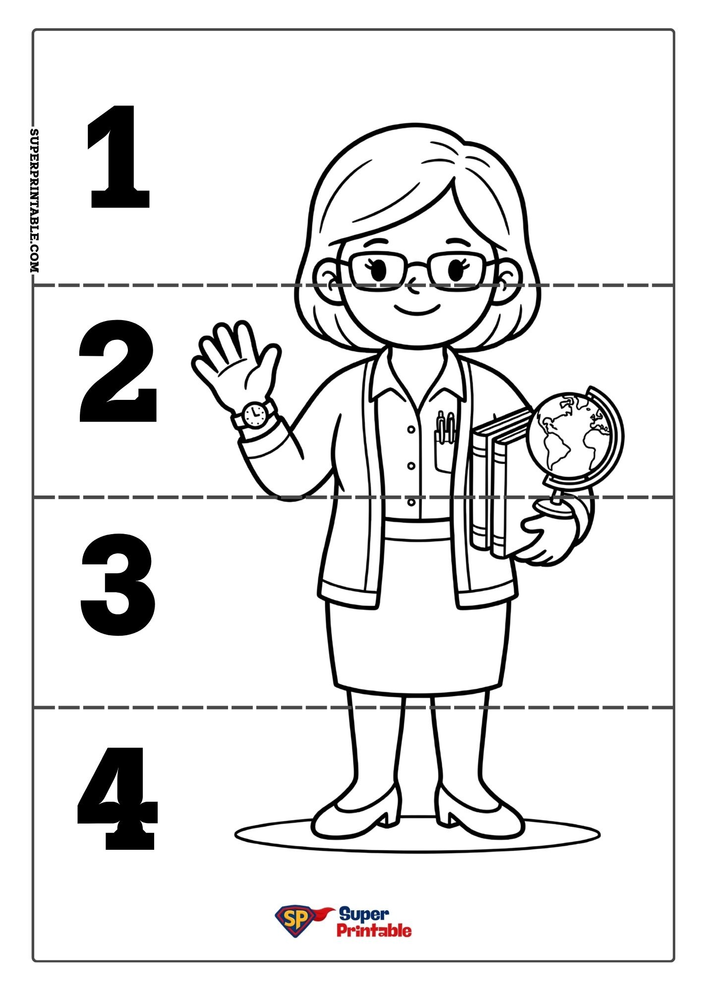 Community Helpers Sequencing Puzzle 6