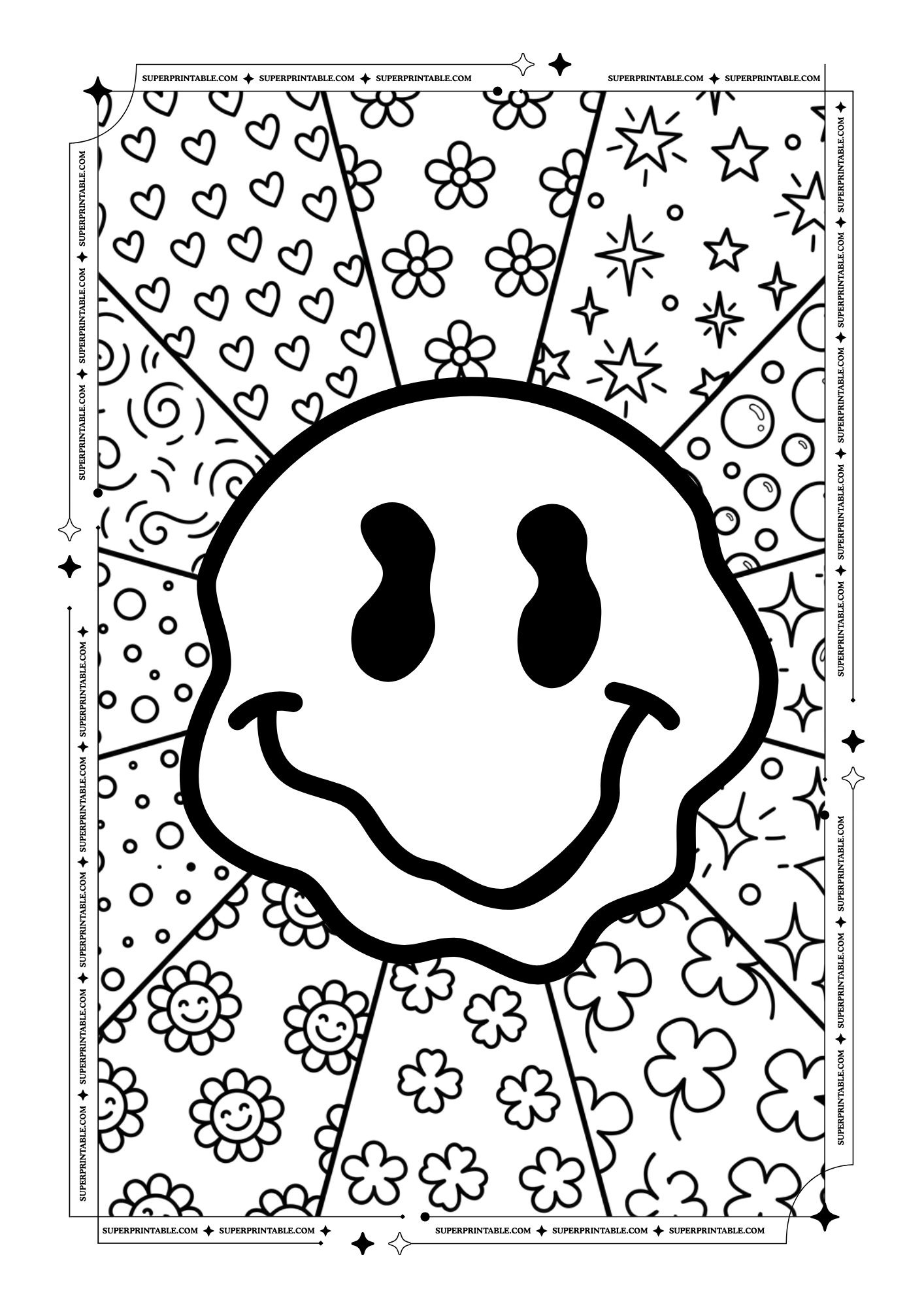 Custom Pop Art Coloring Template 2