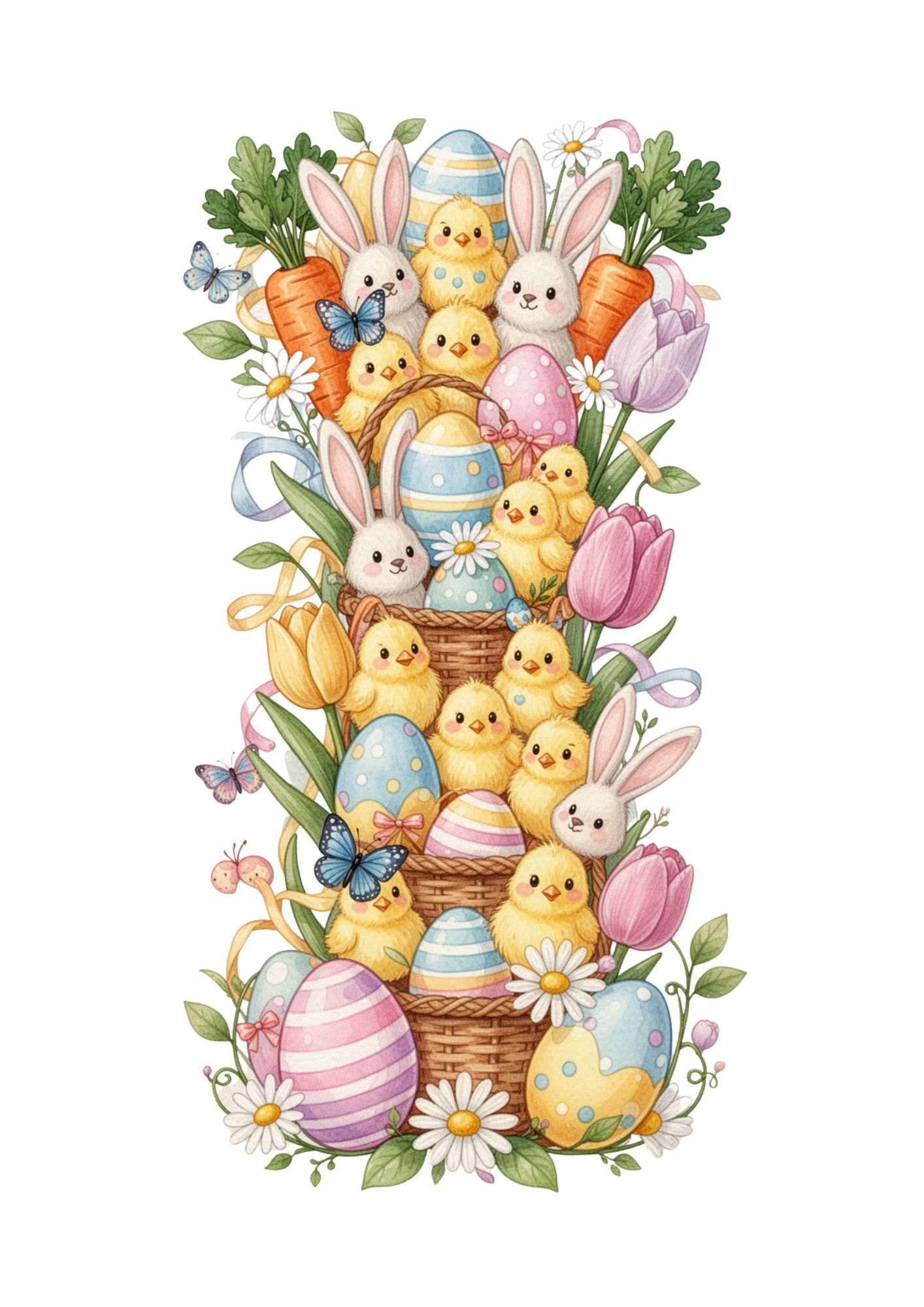 Easter Decoration Alphabet & Numbers PNG 9