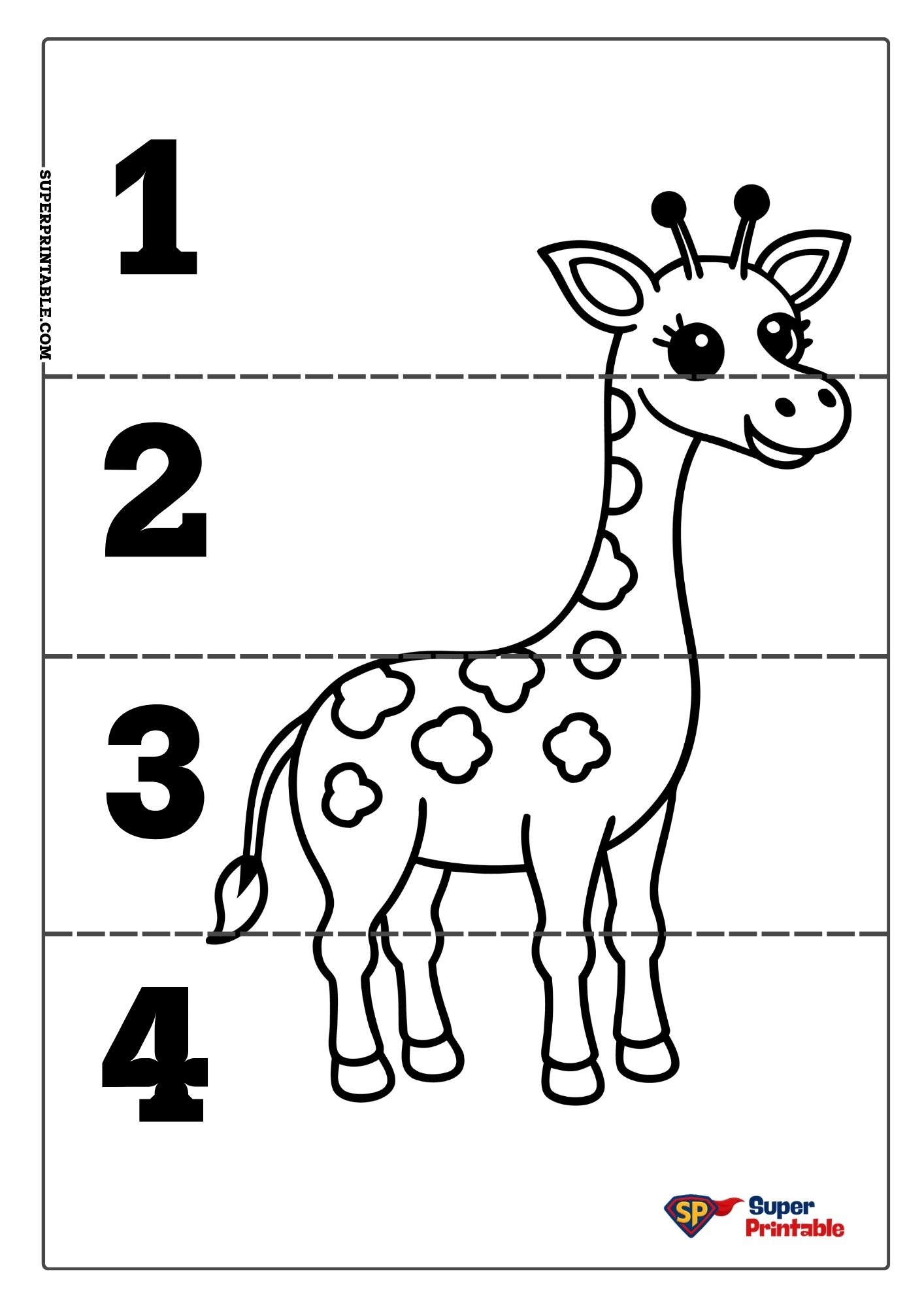 Giraffe Puzzle Activity 3