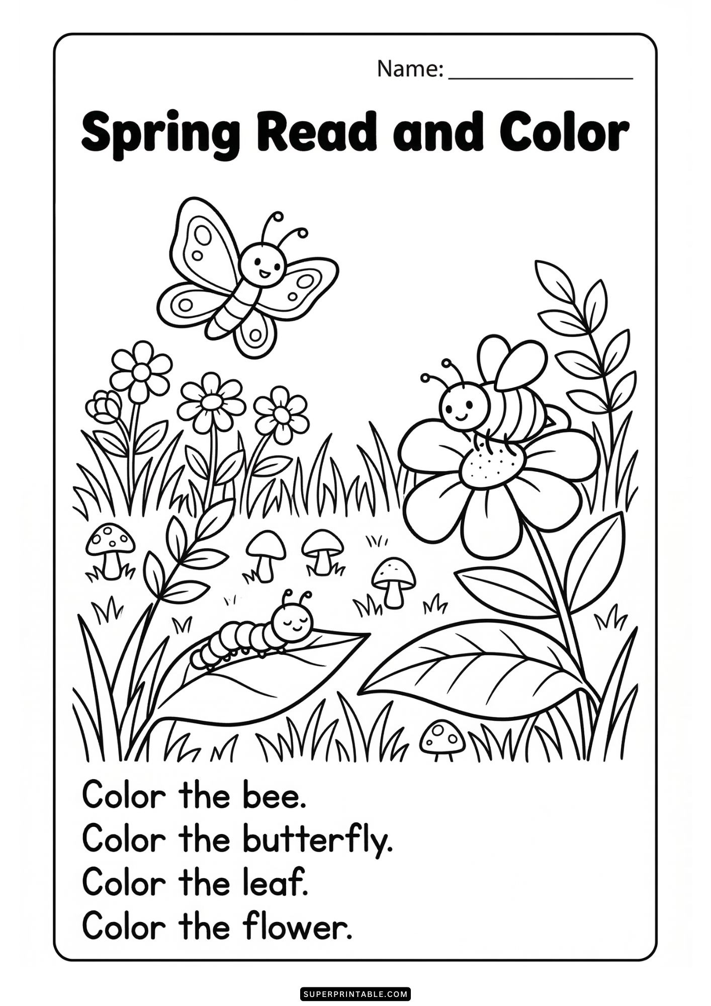 KG Spring Early Learning Activity Pack (Free PDF Printables)