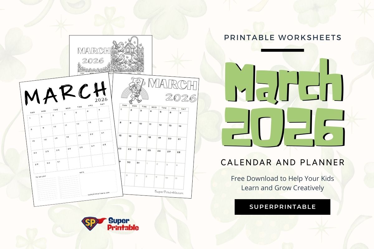 March 2026 Calendar and Planner