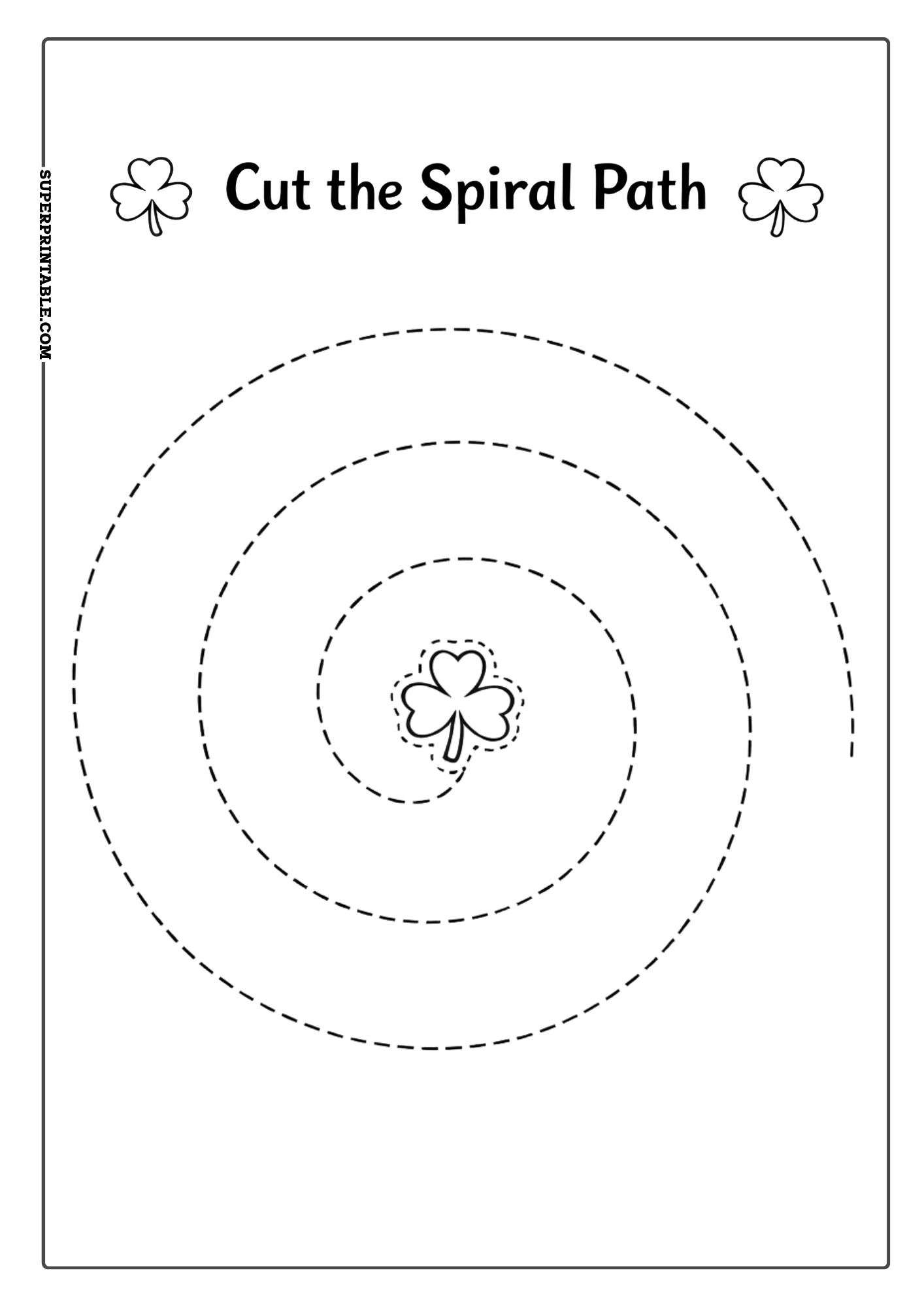 Shamrock Cutting Activity Pack 4