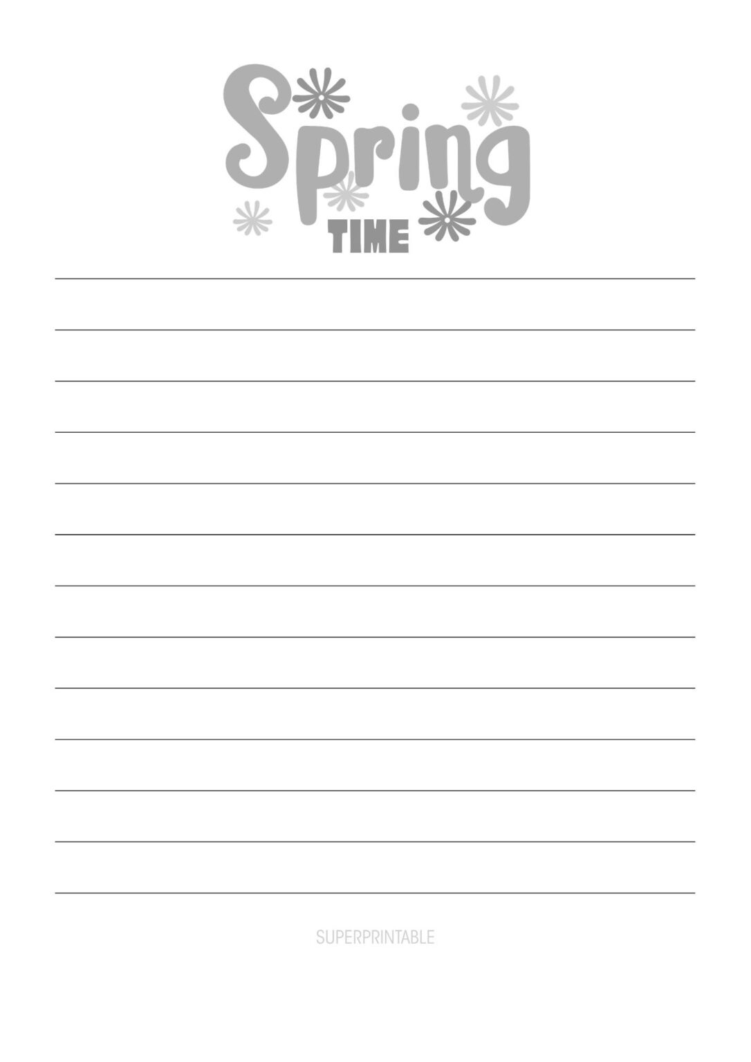 10+ Spring Writing Paper Printable (Free PDF Printables)