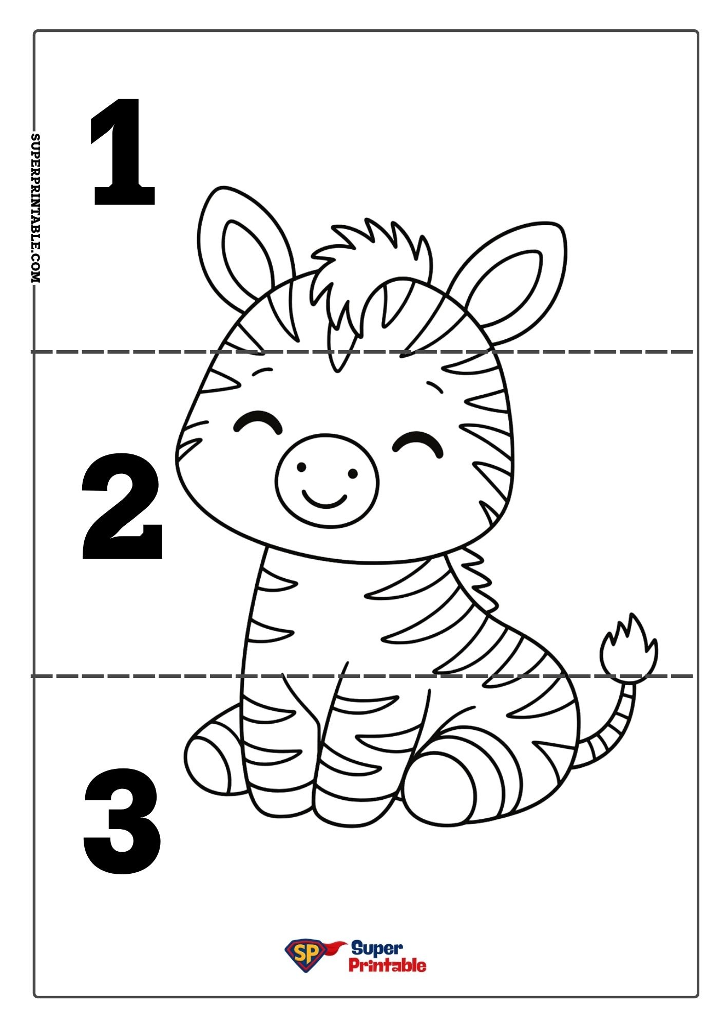 Zebra Puzzle Activity Pack 2