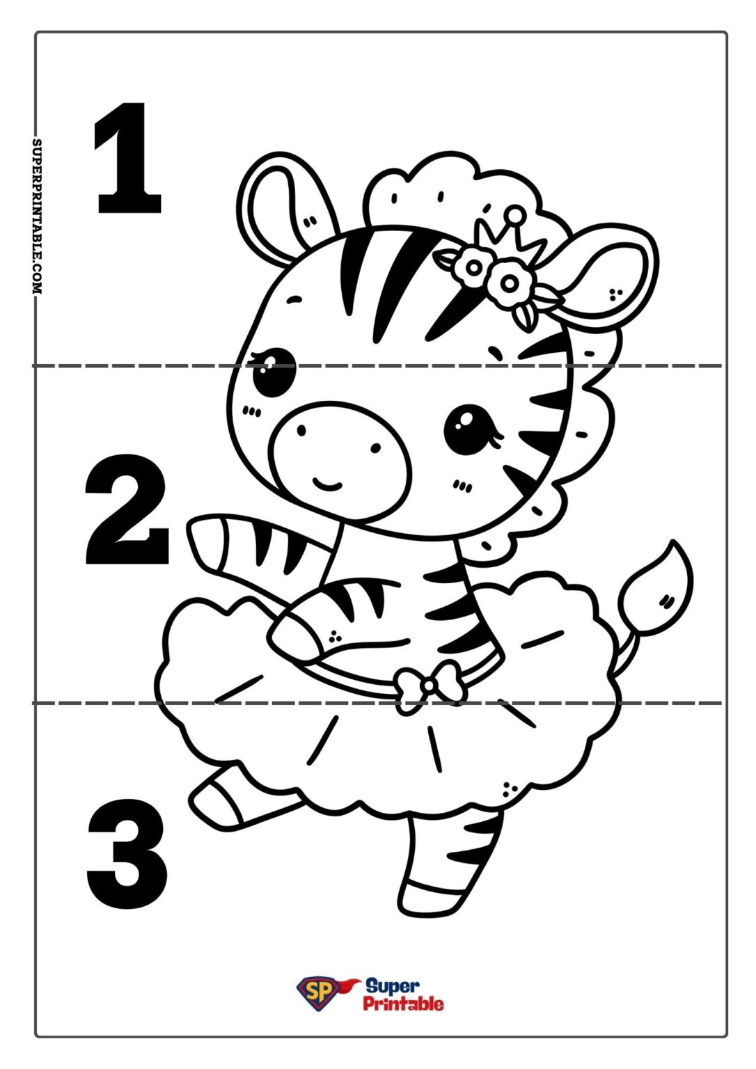 10 Zebra Puzzle Activity Pack (Free PDF Printables)