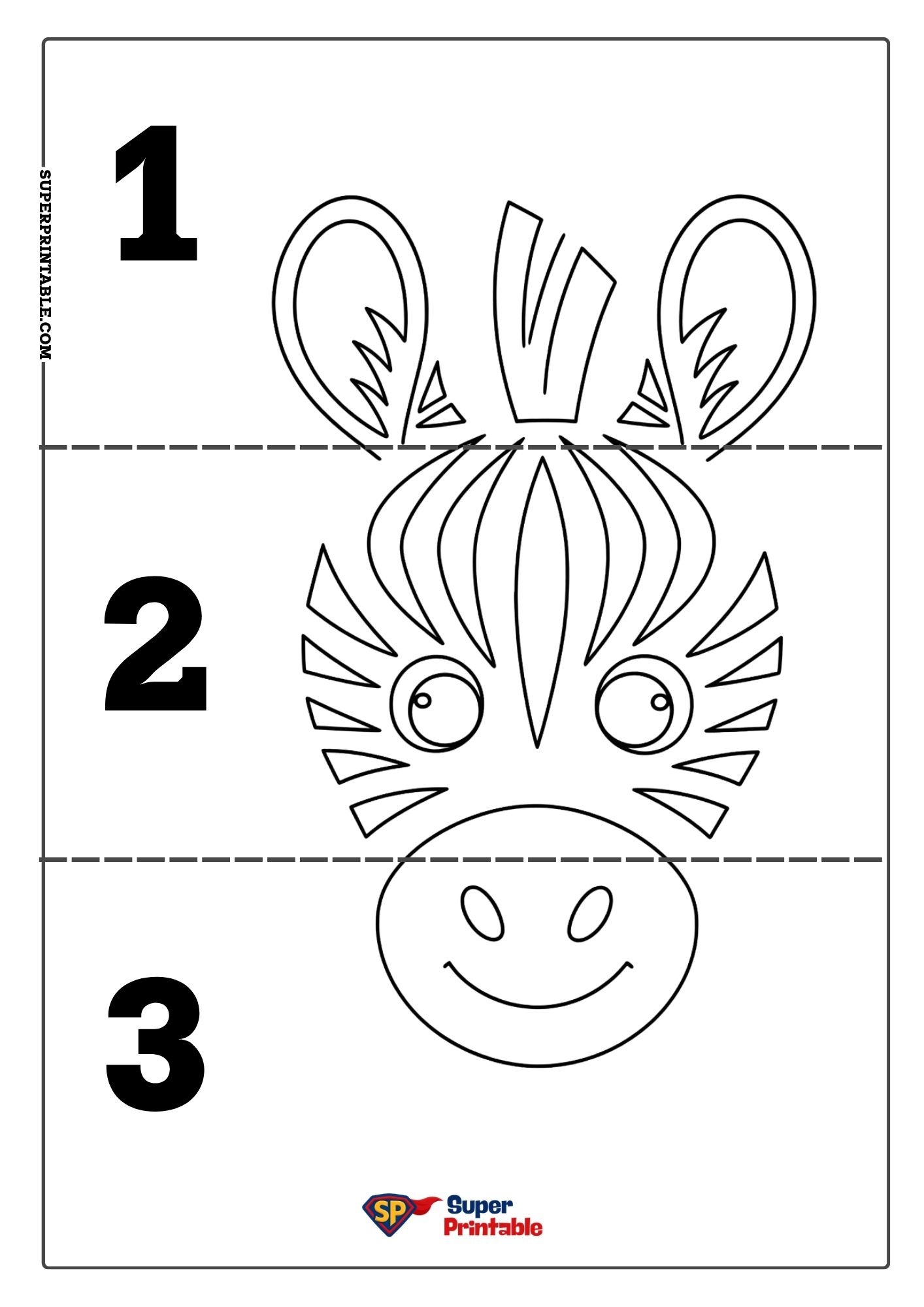 Zebra Puzzle Activity Pack 5
